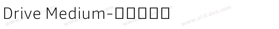 Drive Medium字体转换